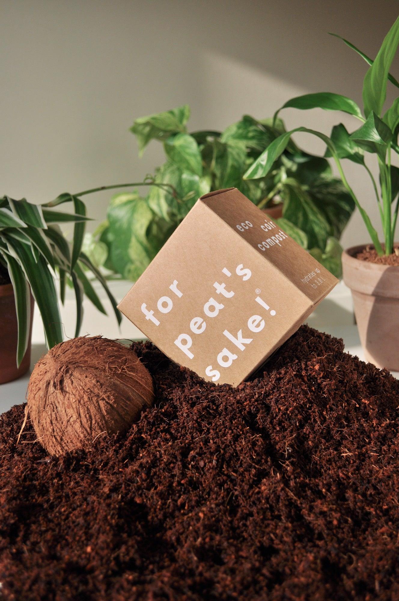 3 L PEAT-FREE COIR COMPOST - for peat's sake