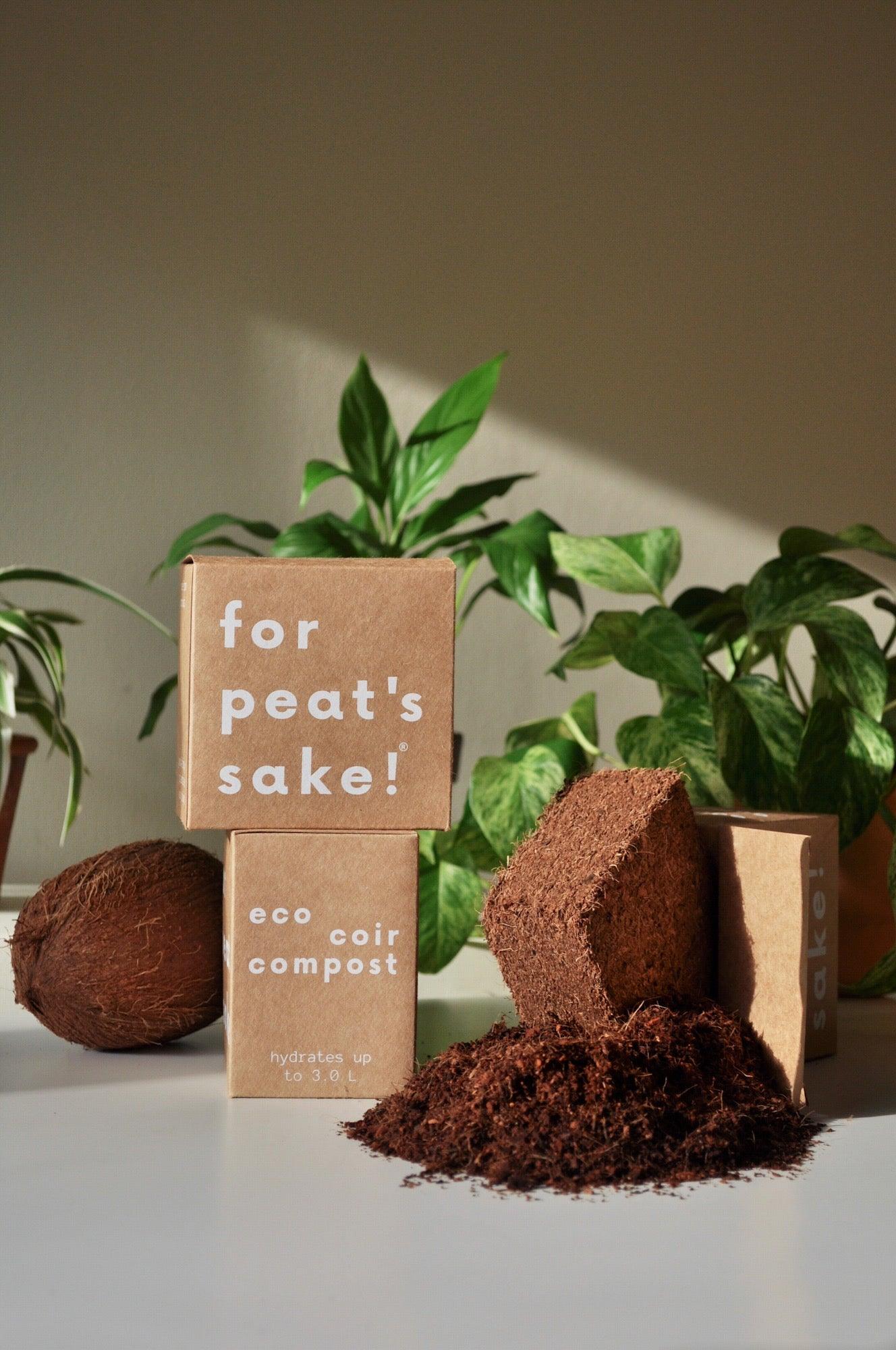 3 L PEAT-FREE COIR COMPOST - for peat's sake